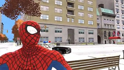 COLORS SPIDERMAN ESCAPE POLICEMAN CARS EPIC RACE NURSERY RHYMES KIDS Cartoon SpaderMAN