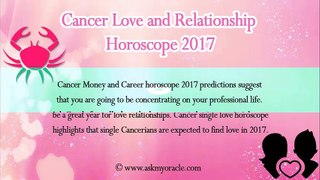 Yearly Horoscope Predictions 2017 | Cancer Career Horoscope