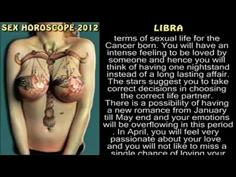 SEX HOROSCOPE  LIBRA