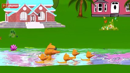 Five Little Ducks Rhyme|3d Animated English Song|Rhymes for Babies|Cartoon Video.