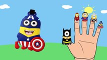Minions Marvel Cartoons Finger Family Children Nursery Rhymes | Minions Marvel Finger Family Rhymes