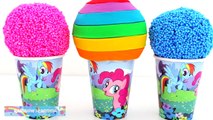 My Little Pony Foam Clay & Play Doh Ice Cream Cups MLP RainbowLearning (NEW)