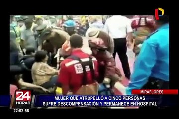 Mujer que atropelló a cinco personas habría estado manejando bajo efectos de la droga