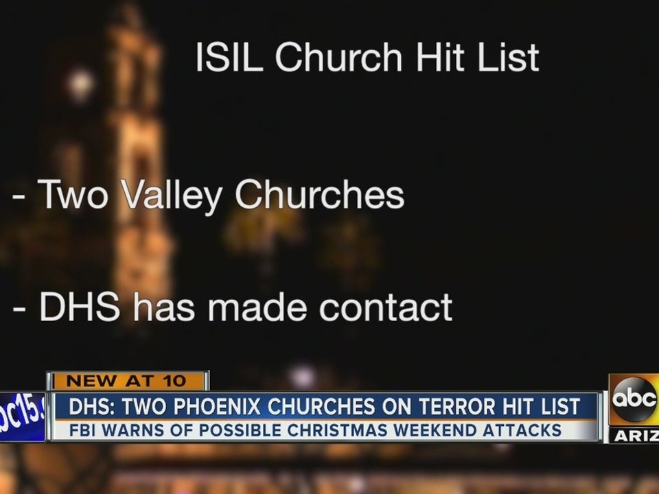 Valley churches warned for possible Christmas attacks