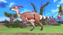 Learn Jurassic Dinosaurs Names Such As Tyrannosaurus T-Rex Titanosaurus Spinosaurus In English