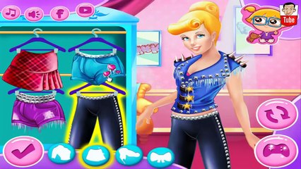 ᴴᴰ ღ Cinderella Punk Rock Style ღ - Princess Cinderella Games - Baby Games (ST)