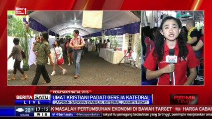 Misa Pertama Malam Natal di Gereja Katedral Berlangsung Khidmat