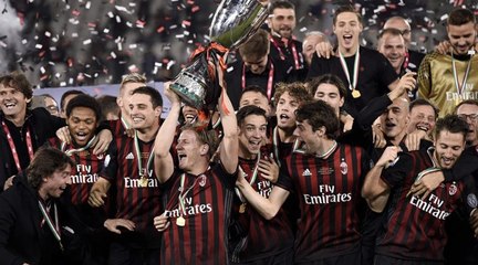 Ac Milan Italian Super Cup Celebration 2016