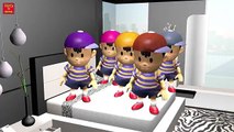 5 Little NESS Jumping On The Bed | BEAT BOX | Nursery Rhymes In 3D Animation