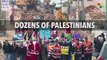 Santas Protest Israeli Occupation of Palestine
