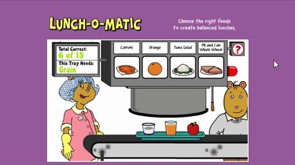 Arthur Lunch O Matic Cartoon Animation PBS Kids Game Play Walkthrough