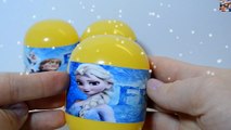 Disney Frozen Elsa & Anna Surprise Eggs Unboxing Snow Lets it go Elsa Queen