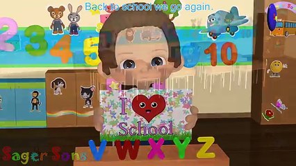ABC Preschool Song - Back to school ABCs 3D Animation by Sager Sons