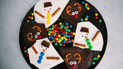 This Reindeer and Snowman Bark Is Almost Too Cute to Eat