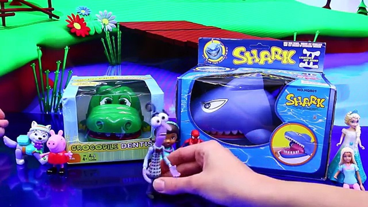 Crocodile Dentist & Shark ATTACK Toys from Inside Out, Frozen, Barbie & Paw Patrol