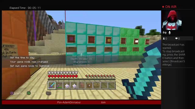 First Time Streaming on this\ Minecraft Ps4 Sever
