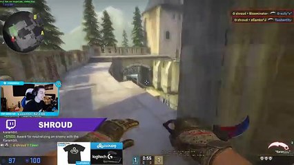 CS:GO - GREATEST KNIFE ROUND EVER ft. Shroud