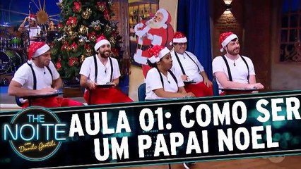 Elenco recebe aulas de como ser Papai Noel