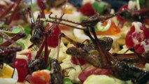 Japanese foodies enjoy unusual Christmas meal: insects