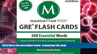 READ book  500 Essential Words: GRE Vocabulary Flash Cards (Manhattan Prep GRE Strategy Guides)