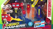 Transformers Hero Smashers Electronic Optimus Prime Rescue Bots - Dinosaur Mashers
