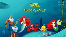 The Little Mermaid Finger Family Nursery Rhymes | Disney Princes Ariel Finger Family Songs For Kids
