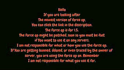 Force OP Hack - Minecraft 1.8.x - 1.8.5 [Full HD]