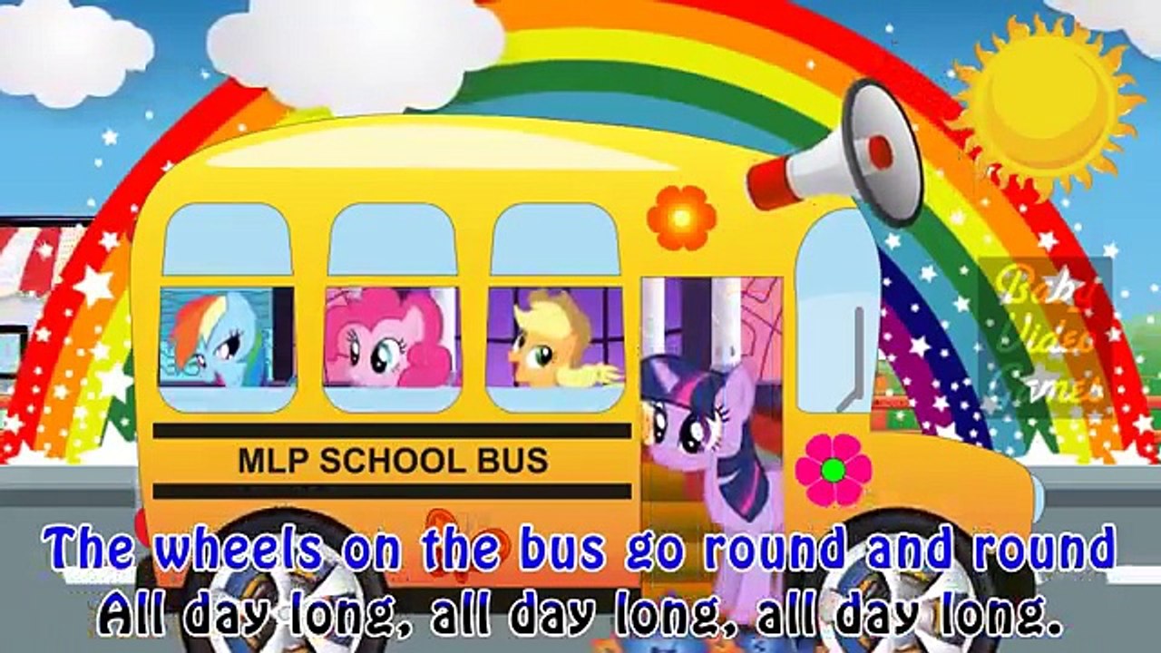 Kids Songs Wheels on the Bus My Little Pony MLP Nursery Rhymes Preschool Music