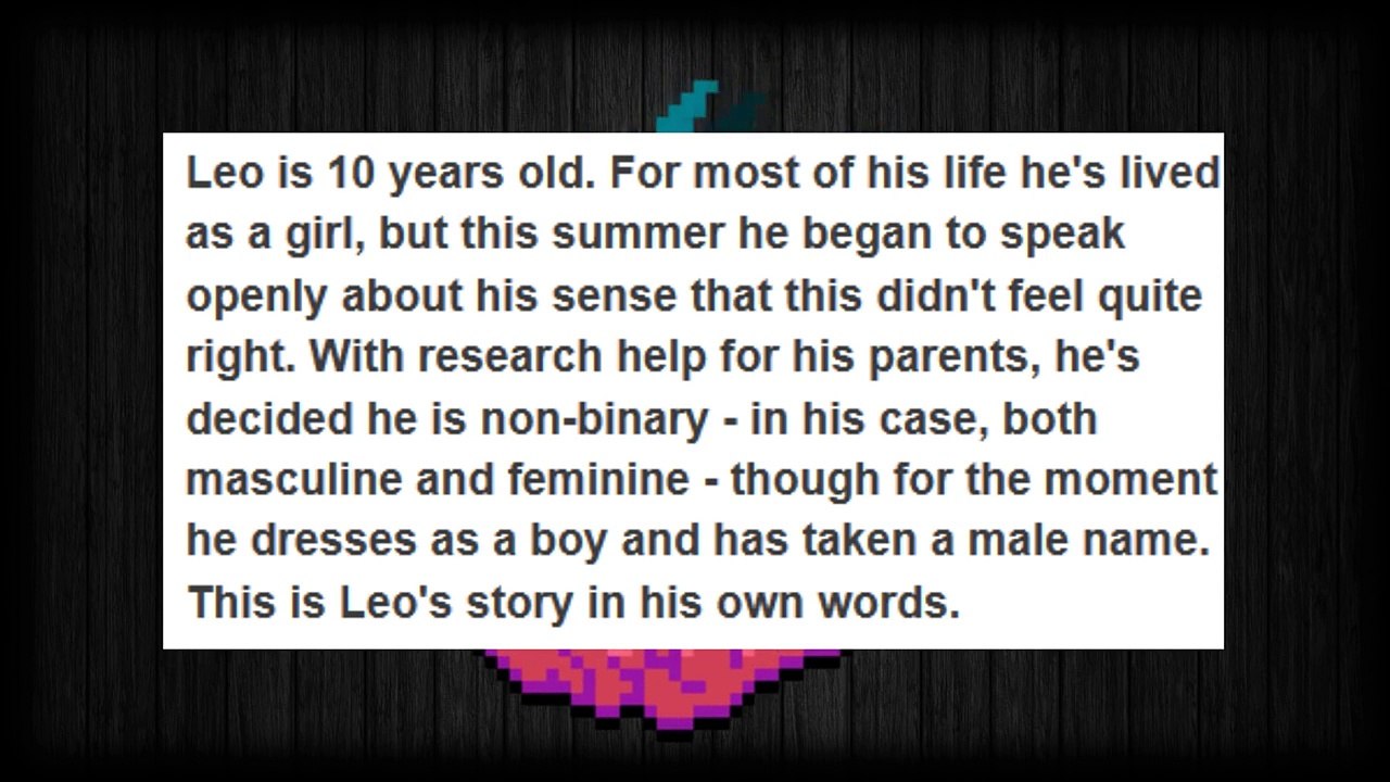 I'm a Non-Binary Ten Year Old