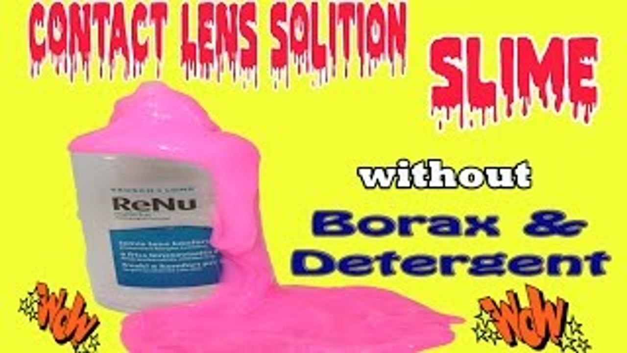 DIY Eye Drop, Contact Lens Solution Slime, Without Detergent, Without Borax
