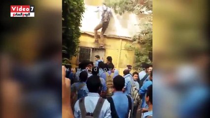 هروب الطلاب بمدرسة المرج الثانوية بنين