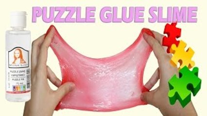 DIY Puzzle Glue Slime, How to Make Slime With Puzzle Glue