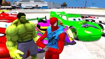 Spiderman & Hulk Nursery Rhymes Supers Cars Finger Family Songs for children