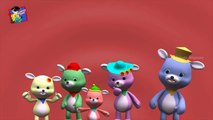 Finger Family Children Nursery Rhymes 3D Teddy Bear Cartoon | Finger Family Rhymes for Children