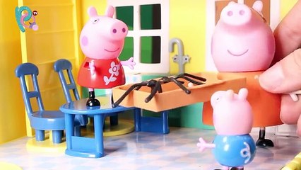 Peppa Pig Juguetes en Español  Peppa se encuentra una araña ᴴᴰ ❤️