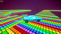 Hulk Dinoco King 43 Disney pixar cars race track Rainbow Road video for my Little Friends