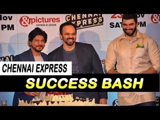 Shah Rukh Khan, Deepika Padukone And Rohit Shetty Celebrate The Success Of  'Chennai Express'