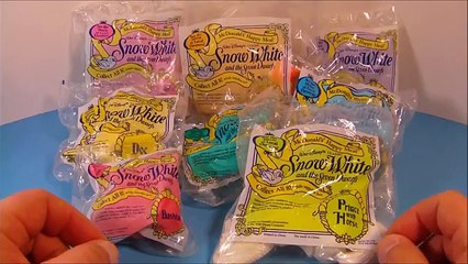 1992 DISNEY S CLASSIC SNOW WHITE AND THE SEVEN DWARFS SET OF 8 McDONALDS HAPPY MEAL TOY S REVIEW