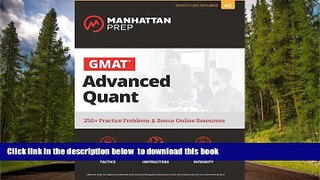 READ book  GMAT Advanced Quant: 250+ Practice Problems   Bonus Online Resources (Manhattan Prep