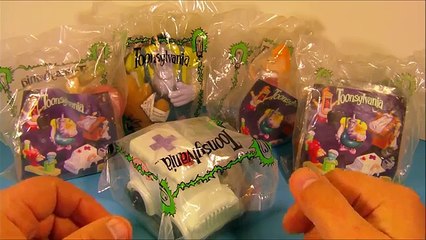 1998 TOONSYLVANIA SET OF 5 BURGER KING KIDS MEAL TOY S VIDEO REVIEW