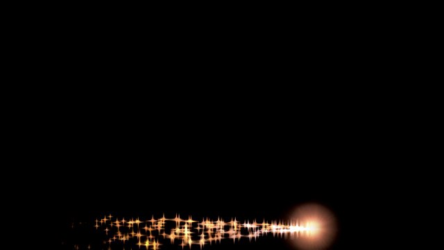 Lens Flare makes a show - Royalty Free effect video Footage VFX