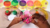 Learn Vegetables And Fruits With Playdoh | Learn Colors | Carrot, Banana, Dragon Fruit, Eggplant