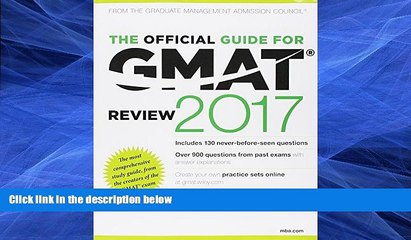 PDF  The Official Guide to the GMAT Review 2017 Bundle + Question Bank + Video GMAC (Graduate