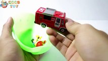 Surprise Eggs Truck For Kids Video 04 - Rescue Fire Truck - Surprise Eggs Toys