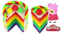 Peppa pig español toys - play doh stop motion licorice cream cake wonderful