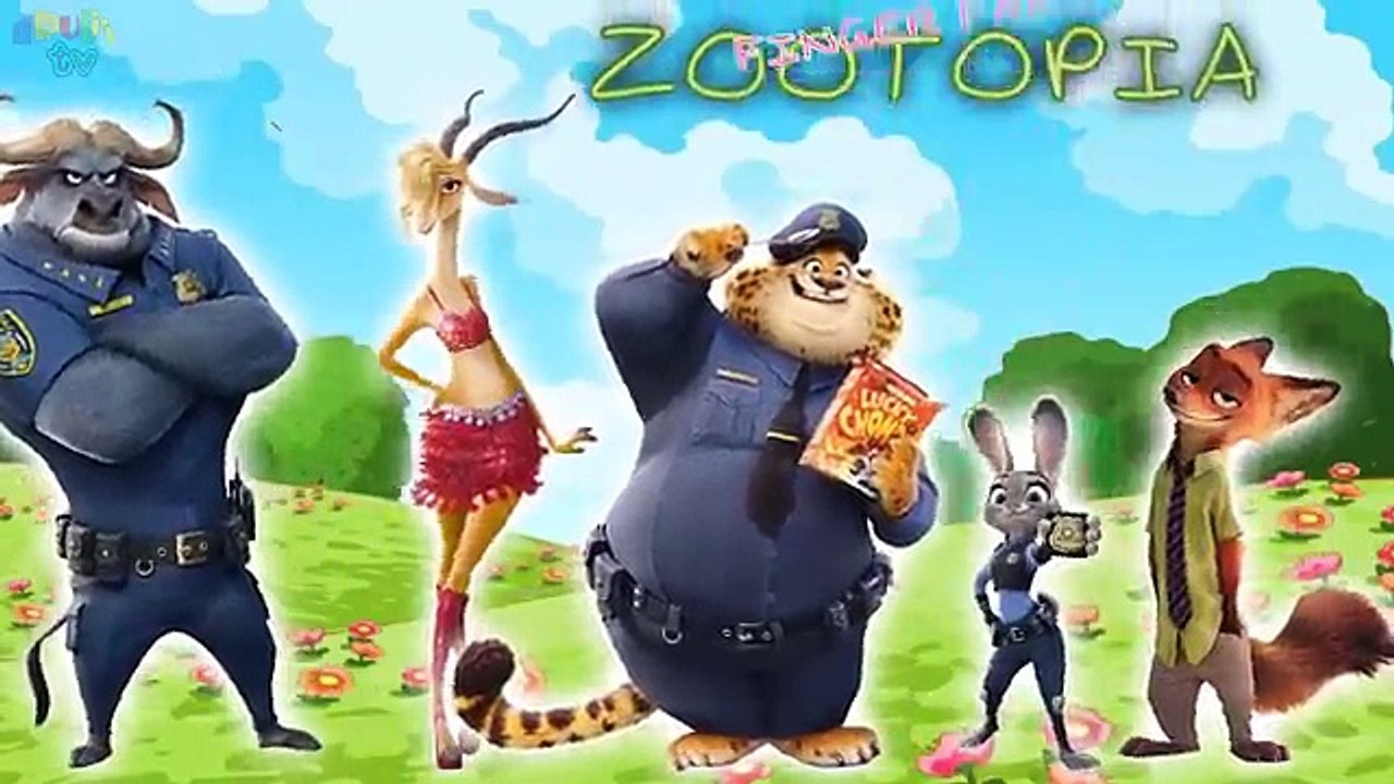 ZOOTOPIA Finger Family | Real Animals Nursery Rhymes for children ...