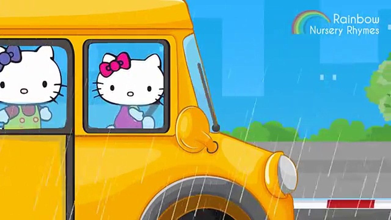 Hello Kitty Songs Wheels on the Bus Go Round and Round | Nursery Rhymes for Kids