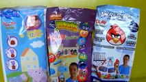 Peppa pig,kinder surprise eggs,Barbie Minnie mouse,Play doh gifts