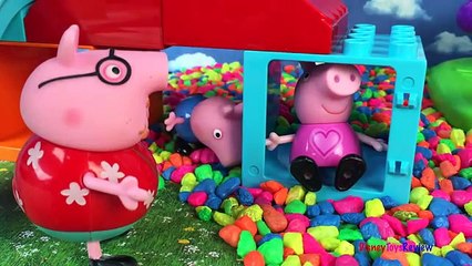 PEPPA PIG GEORGE PAPA AT THE PARK & MARSHALL FROM PAW PATROL SAVES PAPA