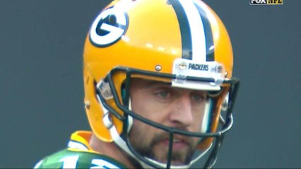 Aaron Rodgers leveled by Eric Kendricks on 3rd down sack
